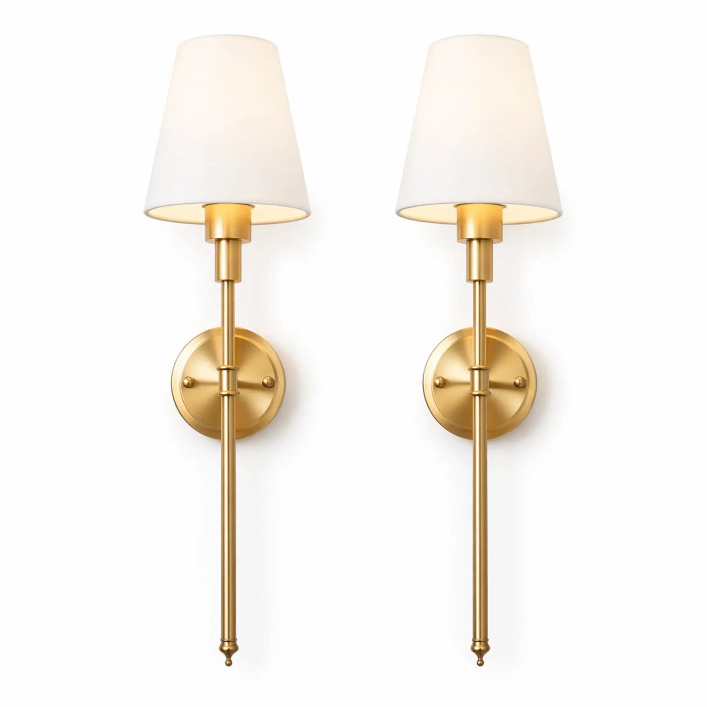 Aurelia Wall Sconces | Rechargeable, Remote-Controlled, Minimal Gold Finish 5