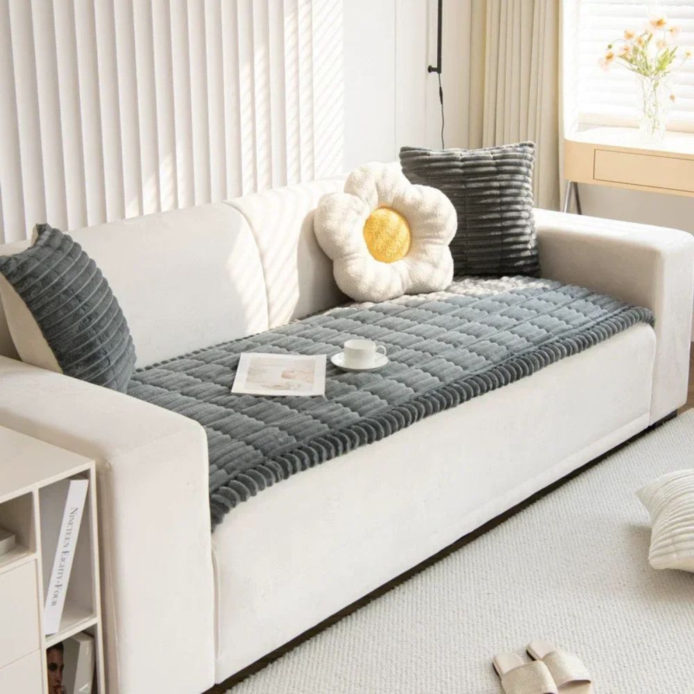 CozyWrap - Quilted Plush Sofa Cover