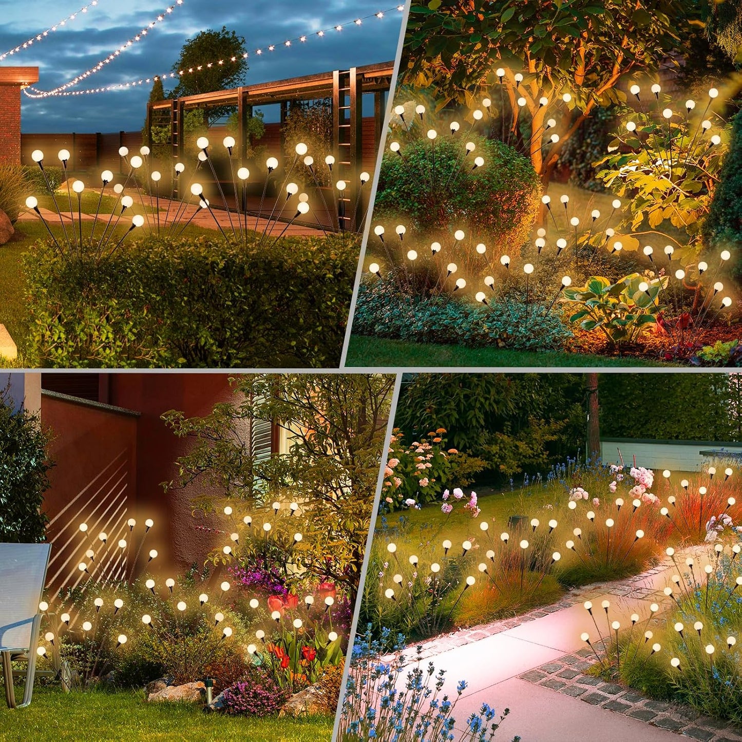 Solaire Firefly Lights | 32 LED Solar Garden Lights, Waterproof Design 1