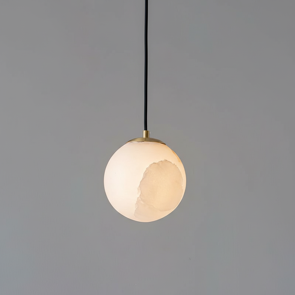 Alabaster Globe Pendant Light | Kitchen Pendant Lighting