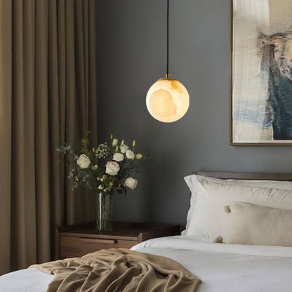Alabaster Globe Pendant Light | Kitchen Pendant Lighting 4