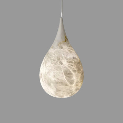 Alabaster Raindrop Chandelier Light | Modern Pendant Fixture 0