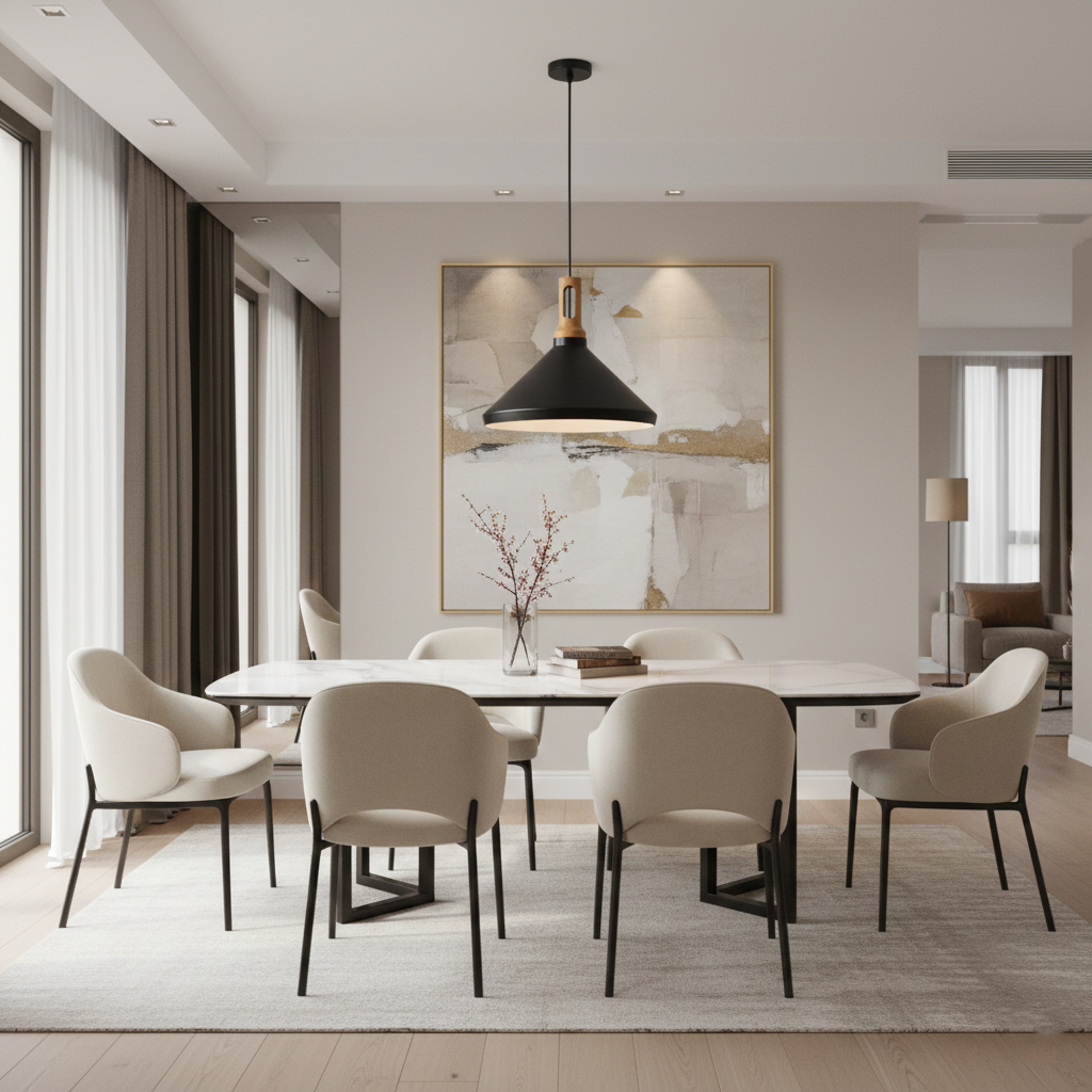 Anitra | Black Pendant Light for Kitchen Island 4