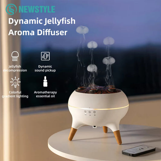 AquaPulse - Ultrasonic Aroma Diffuser With Rhythmic Rings