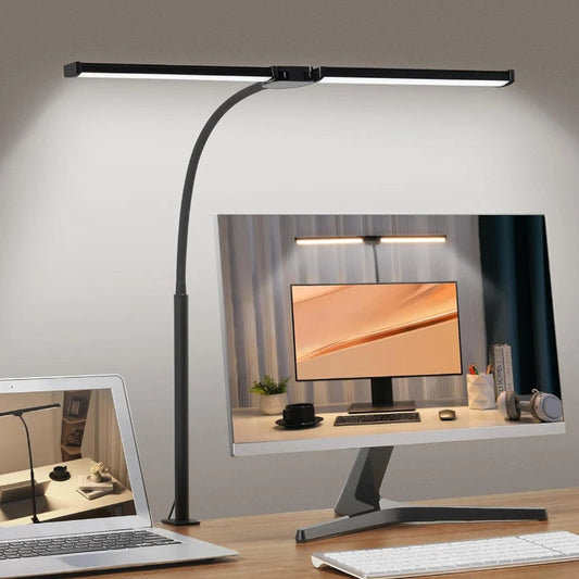 Auralis - Modern Dual-Head LED Desk Lamp