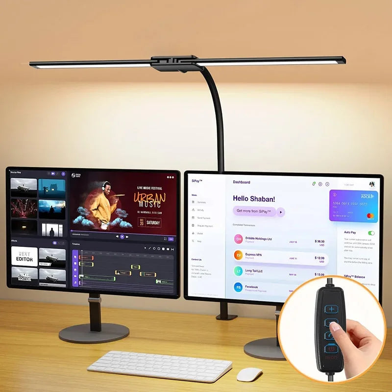 Auralis - Modern Dual-Head LED Desk Lamp