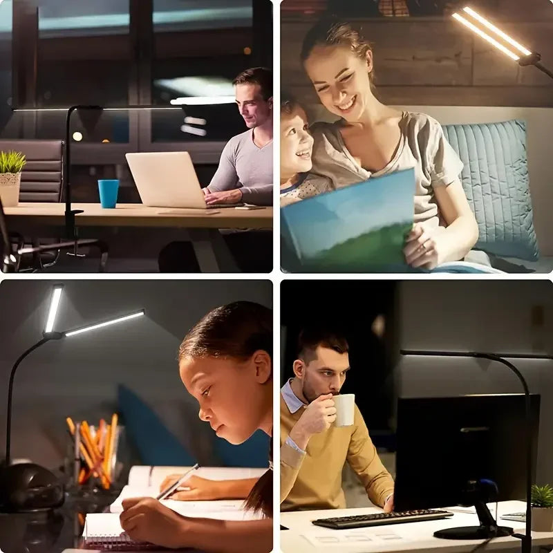 Auralis - Modern Dual-Head LED Desk Lamp