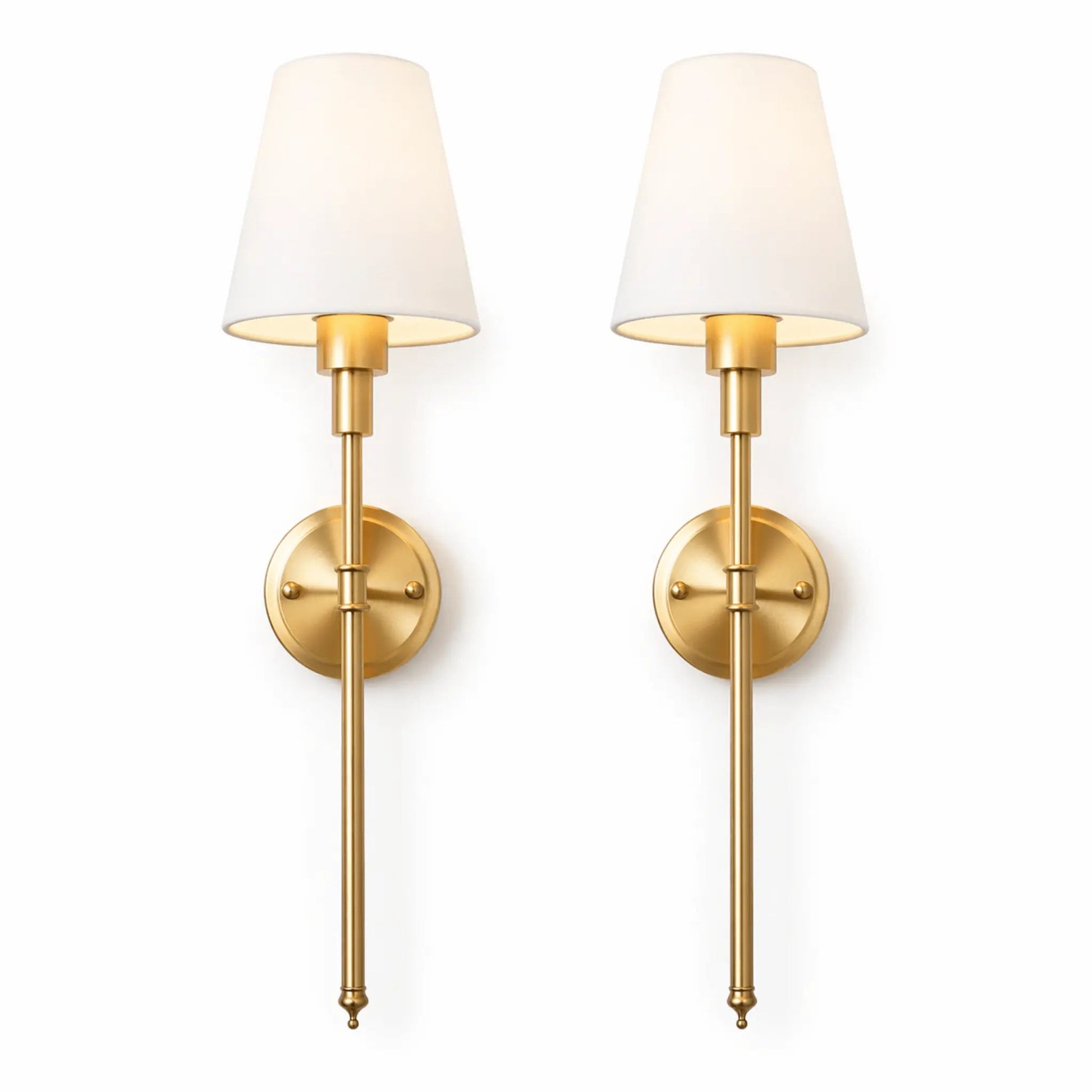 Aurelia Wall Sconces | Rechargeable, Remote-Controlled, Minimal Gold Finish 5