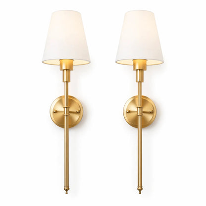 Aurelia Wall Sconces | Rechargeable, Remote-Controlled, Minimal Gold Finish 5