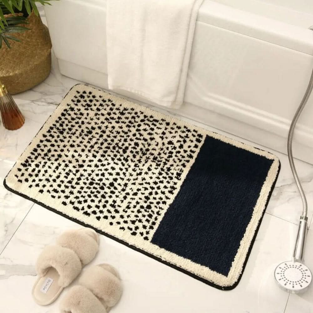 Bathe Bath Mat | Non-Slip, Handcrafted Abstract Design 0