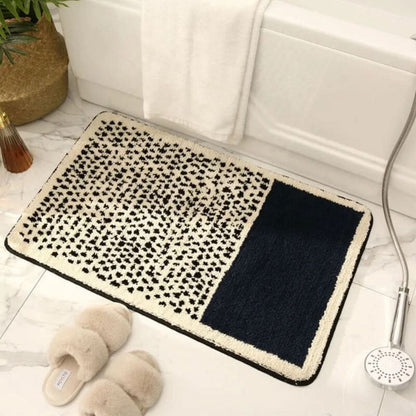Bathe Bath Mat | Non-Slip, Handcrafted Abstract Design 0