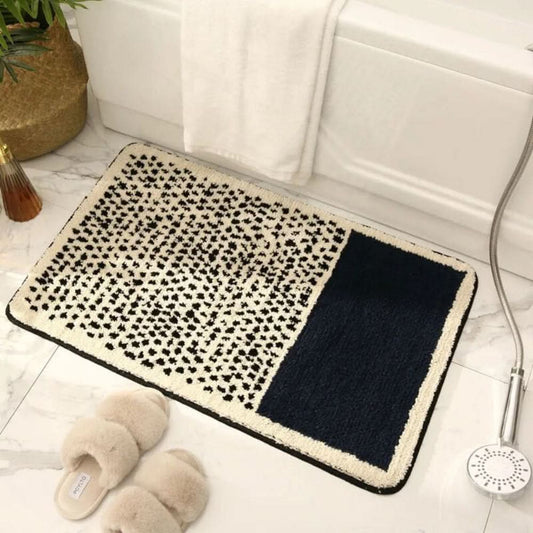 Bathe Bath Mat | Non-Slip, Handcrafted Abstract Design 0