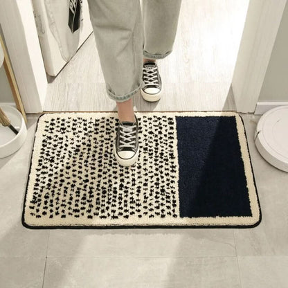 Bathe Bath Mat | Non-Slip, Handcrafted Abstract Design 4