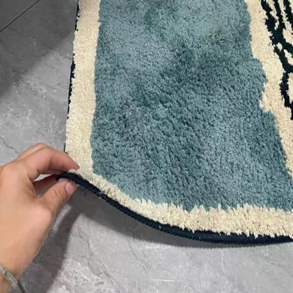Bathe Bath Mat | Non-Slip, Handcrafted Abstract Design 5