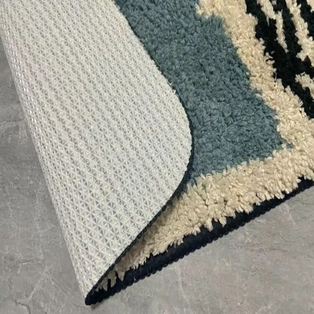 Bathe Bath Mat | Non-Slip, Handcrafted Abstract Design 6