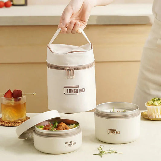 BentoLuxe - Cylindrical Bento Box Lunch Kit