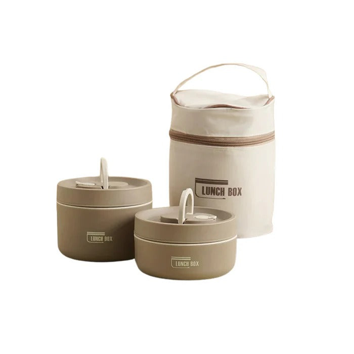 BentoLuxe - Cylindrical Bento Box Lunch Kit