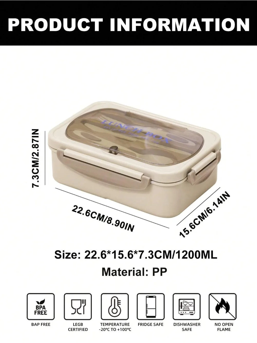 Bentoq - Multi-Compartment Reusable Bento Lunch Box