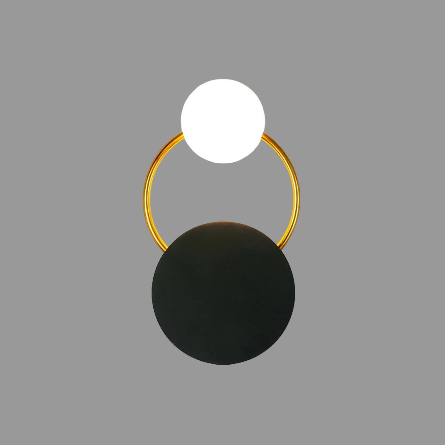 Black Circular Rings Wall Light | Modern Sconce Lighting 0