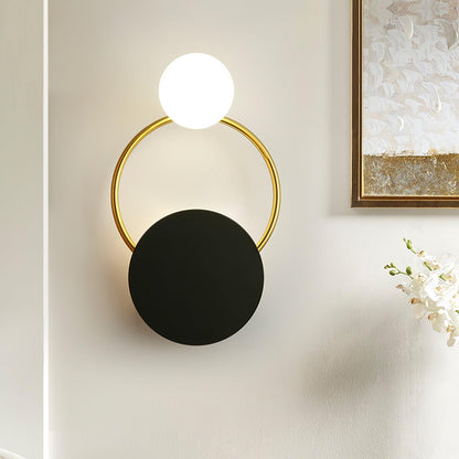 Black Circular Rings Wall Light | Modern Sconce Lighting 1