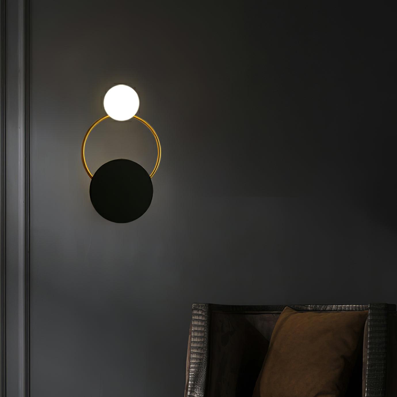 Black Circular Rings Wall Light | Modern Sconce Lighting 5