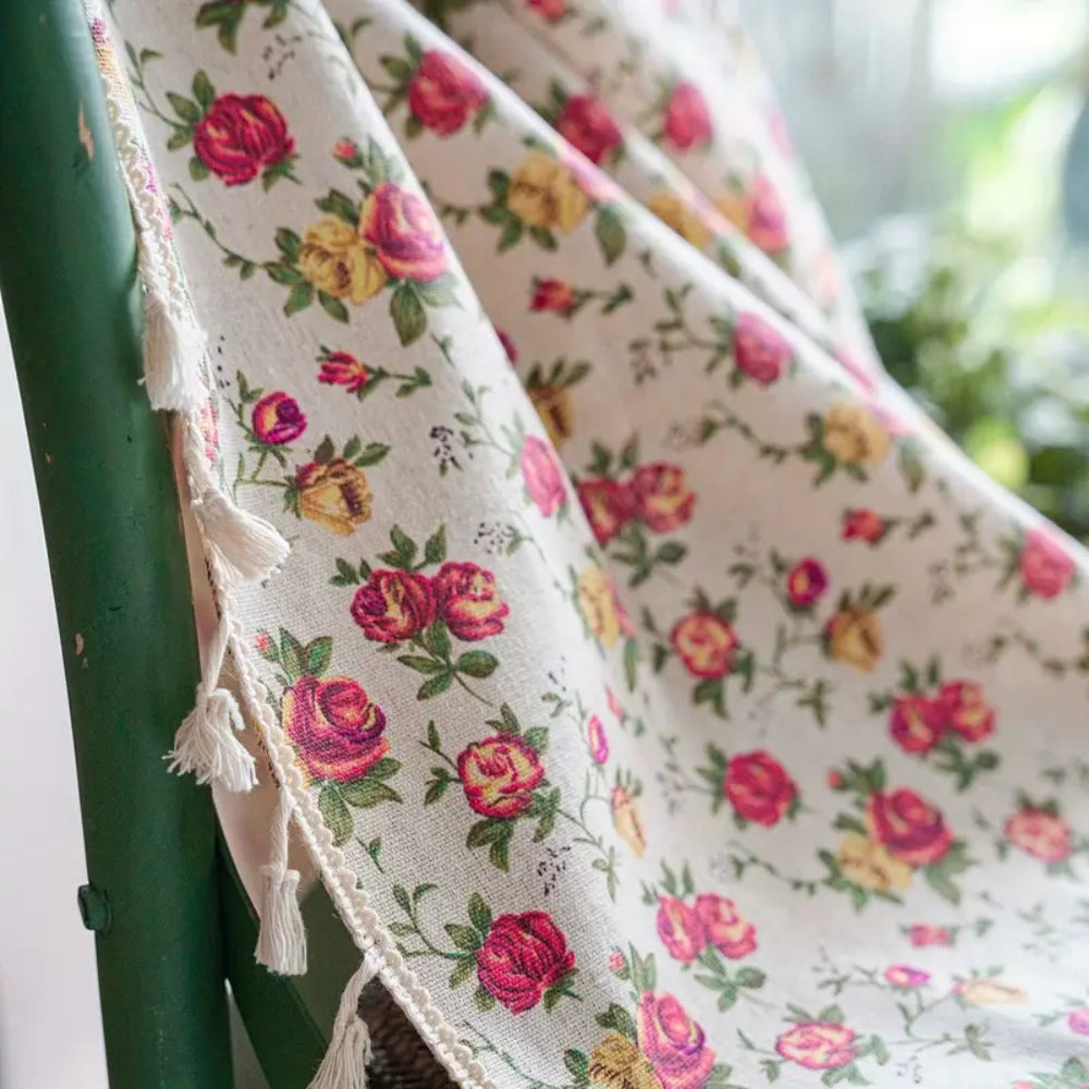 Bora Floral Curtain Panel | Vintage-Inspired, Semi-Shading Draperies 2