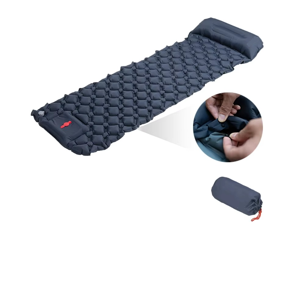 Camo Camping Sleeping Pad | Self-Inflating, Lightweight with Built-In Pillow 0