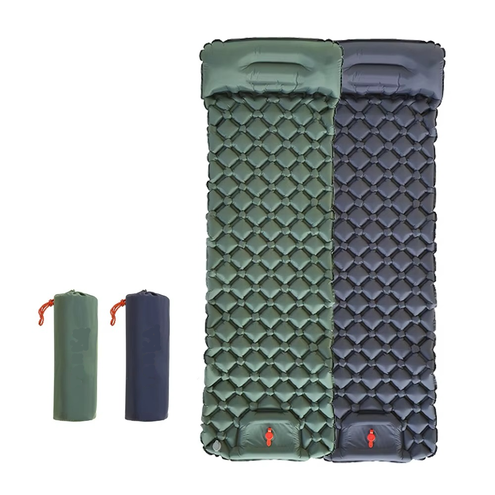 Camo Camping Sleeping Pad | Self-Inflating, Lightweight with Built-In Pillow 1