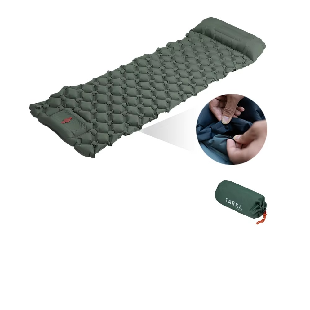 Camo Camping Sleeping Pad | Self-Inflating, Lightweight with Built-In Pillow 3