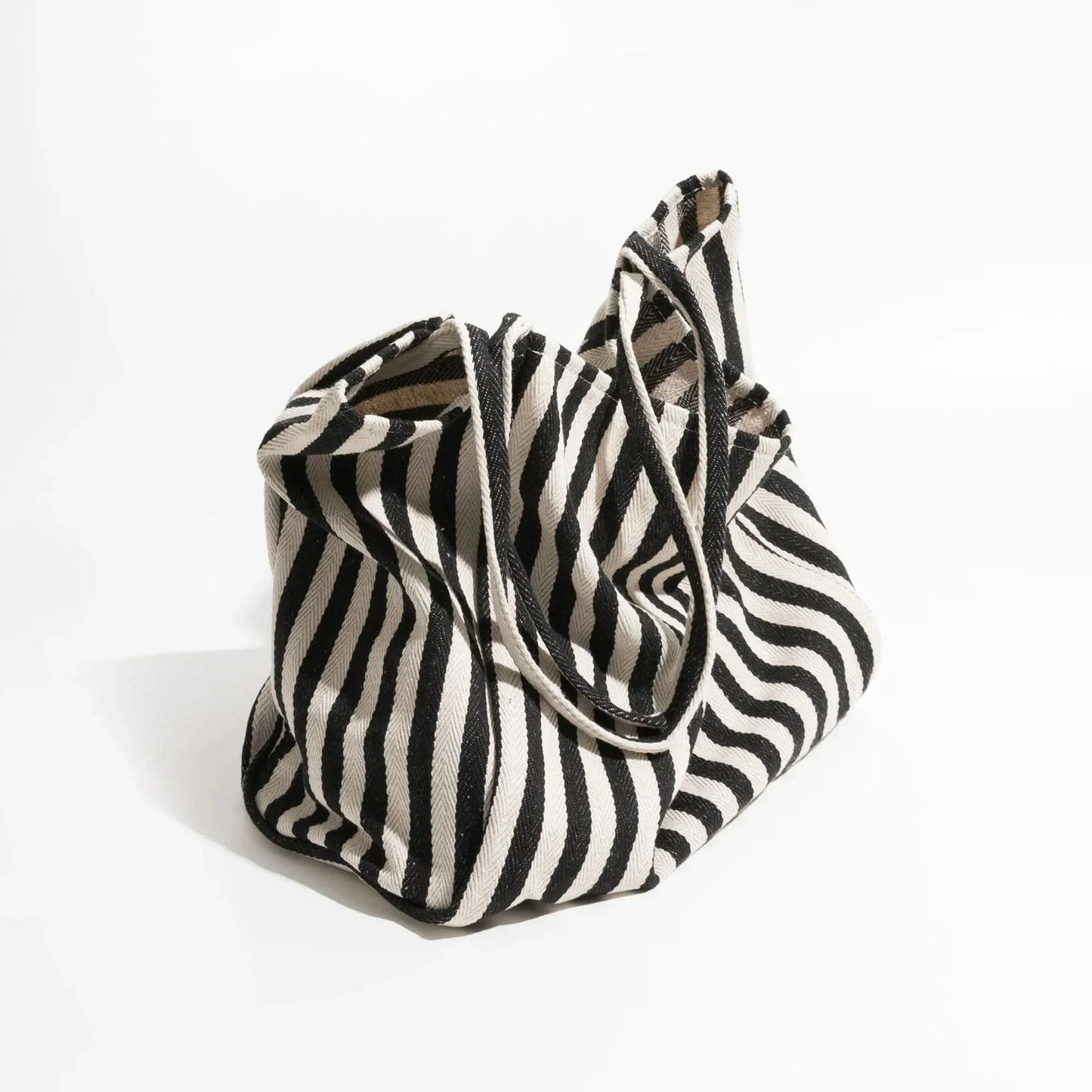 Canoe Tote Bag | Durable Canvas, Stylish Striped Design 2