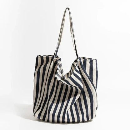 Canoe Tote Bag | Durable Canvas, Stylish Striped Design 6