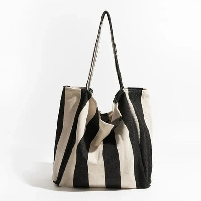 Canoe Tote Bag | Durable Canvas, Stylish Striped Design 7
