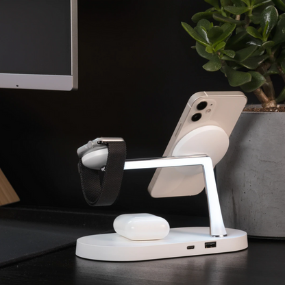 Chargix - Compact 3-In-1 Wireless Charging Station