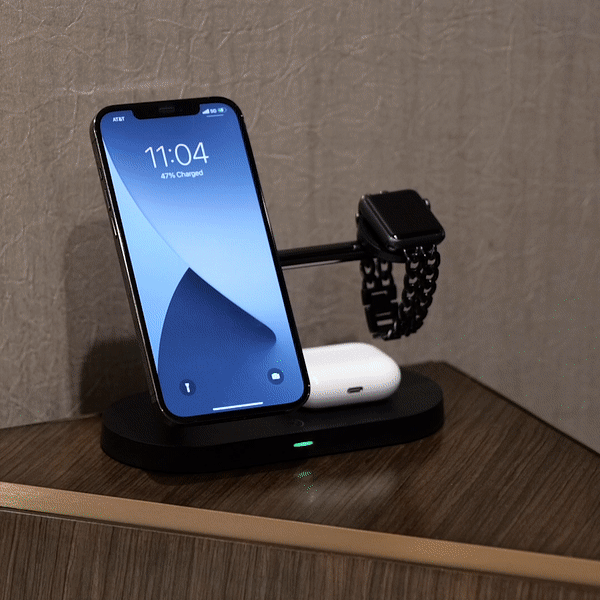 Chargix - Compact 3-In-1 Wireless Charging Station