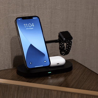 Chargix - Compact 3-In-1 Wireless Charging Station