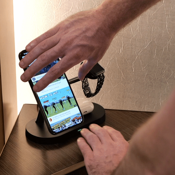 Chargix - Compact 3-In-1 Wireless Charging Station