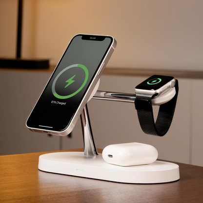 Chargix - Compact 3-In-1 Wireless Charging Station