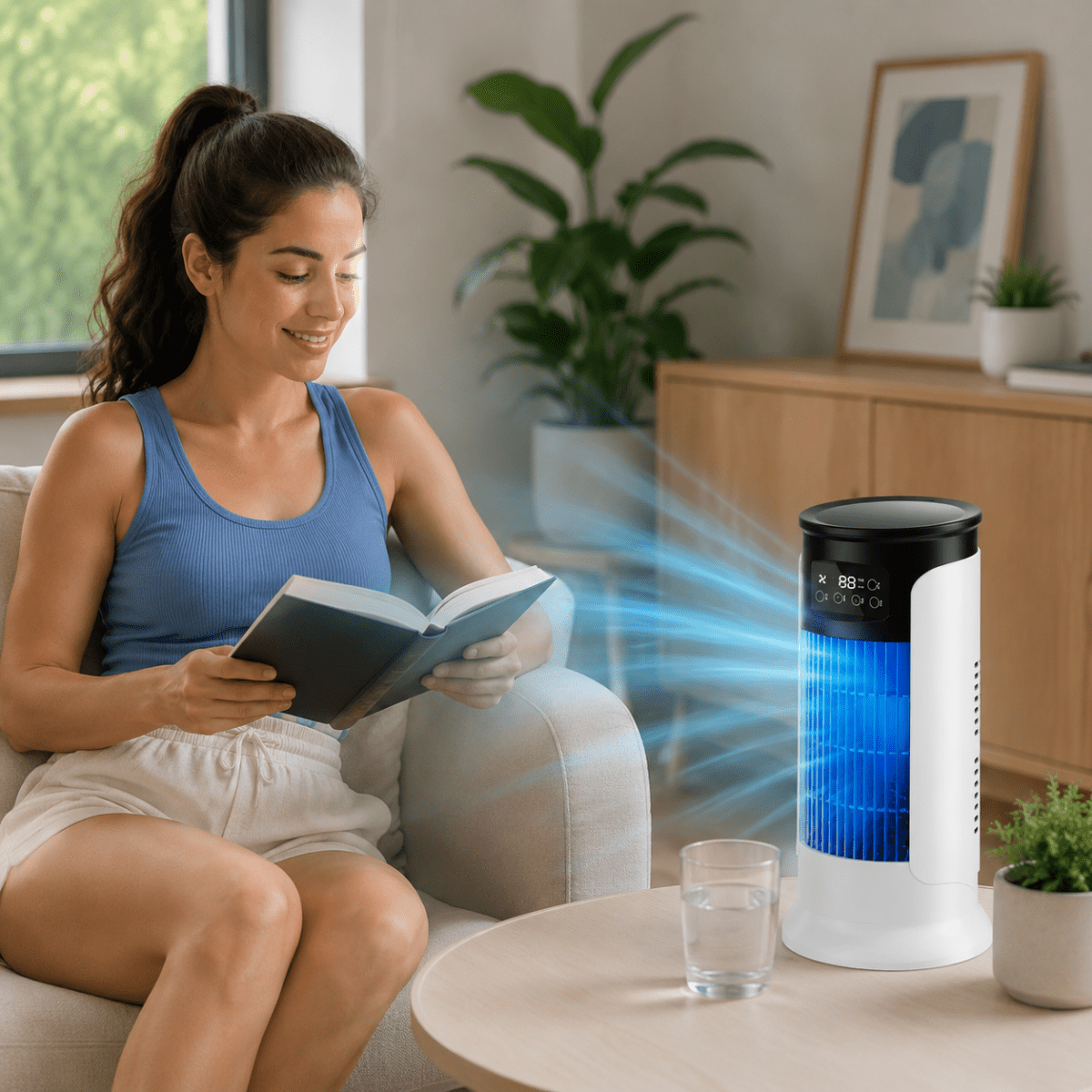 Chillnox - Portable Cylindrical Evaporative Air Cooler