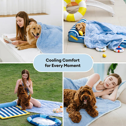 Chillora - Quilted Double-Sided Pet Cooling Blanket