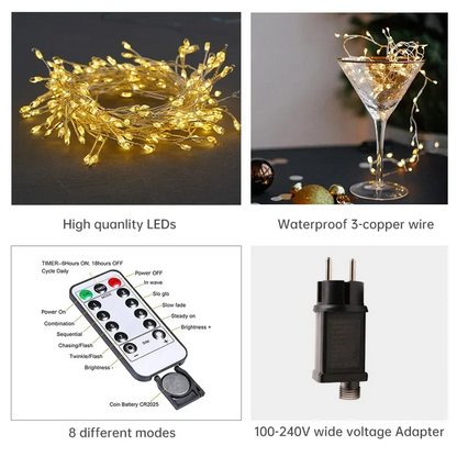Clustra - Plug-In Outdoor Led String Lights