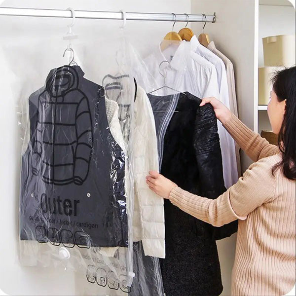 CompressoBag - Hanging Vacuum Storage Bags