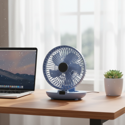 Cora Portable Fan | Foldable, Oscillating Design 2
