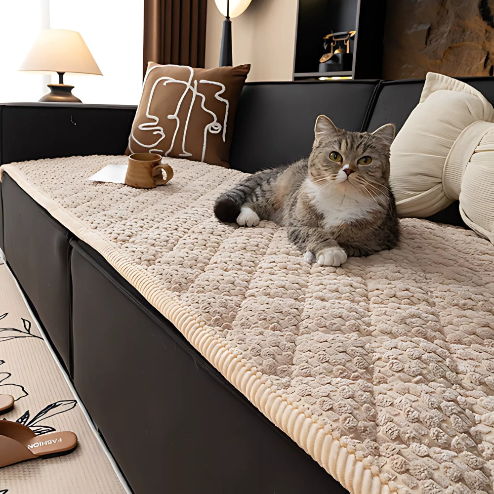 CozyCouchGuard - Quilted Dog Sofa Cover