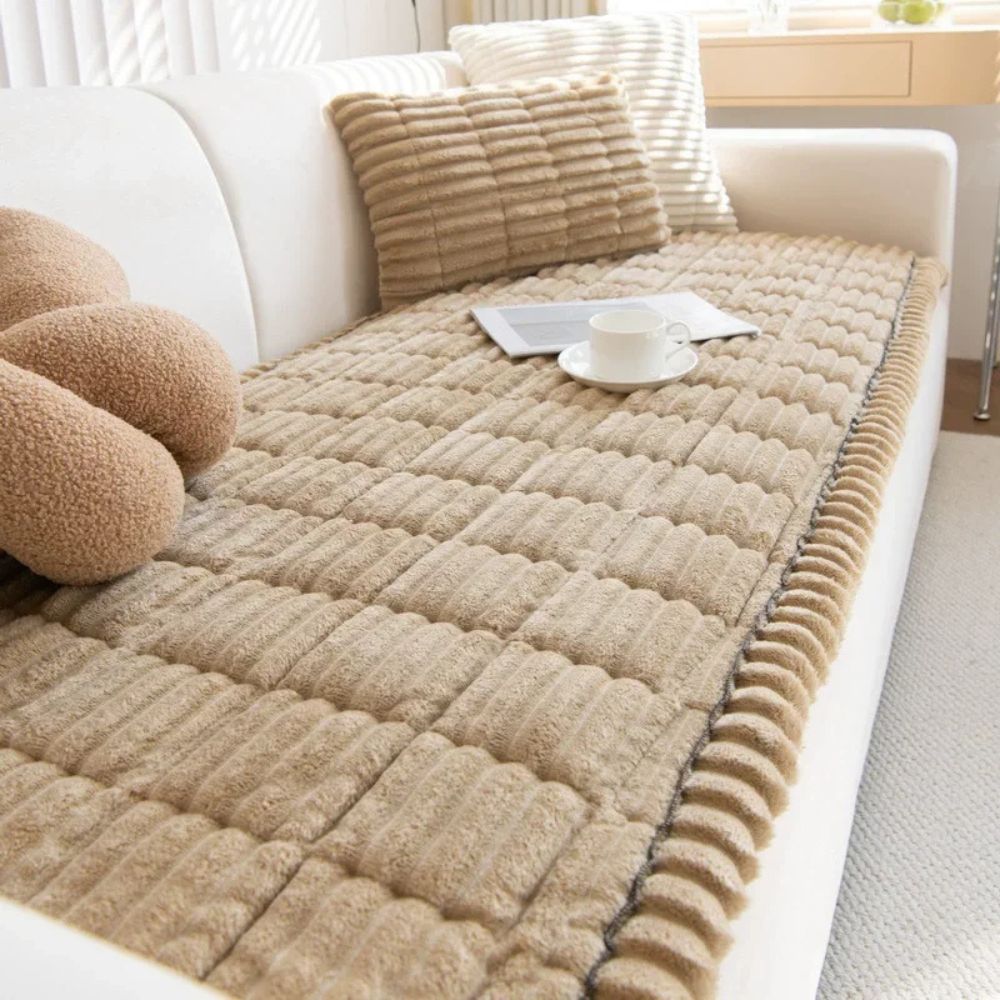 CozyWrap - Quilted Plush Sofa Cover