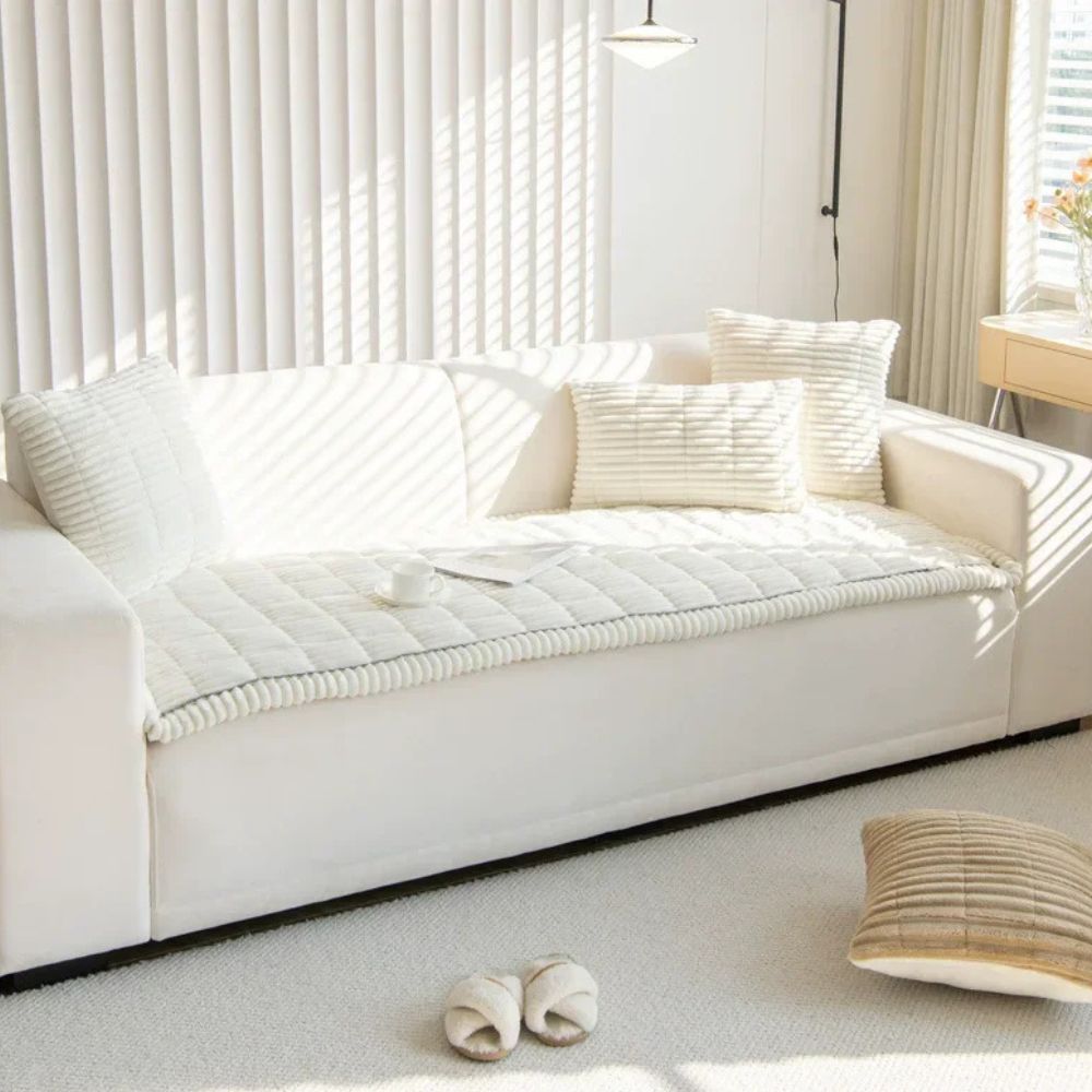 CozyWrap - Quilted Plush Sofa Cover