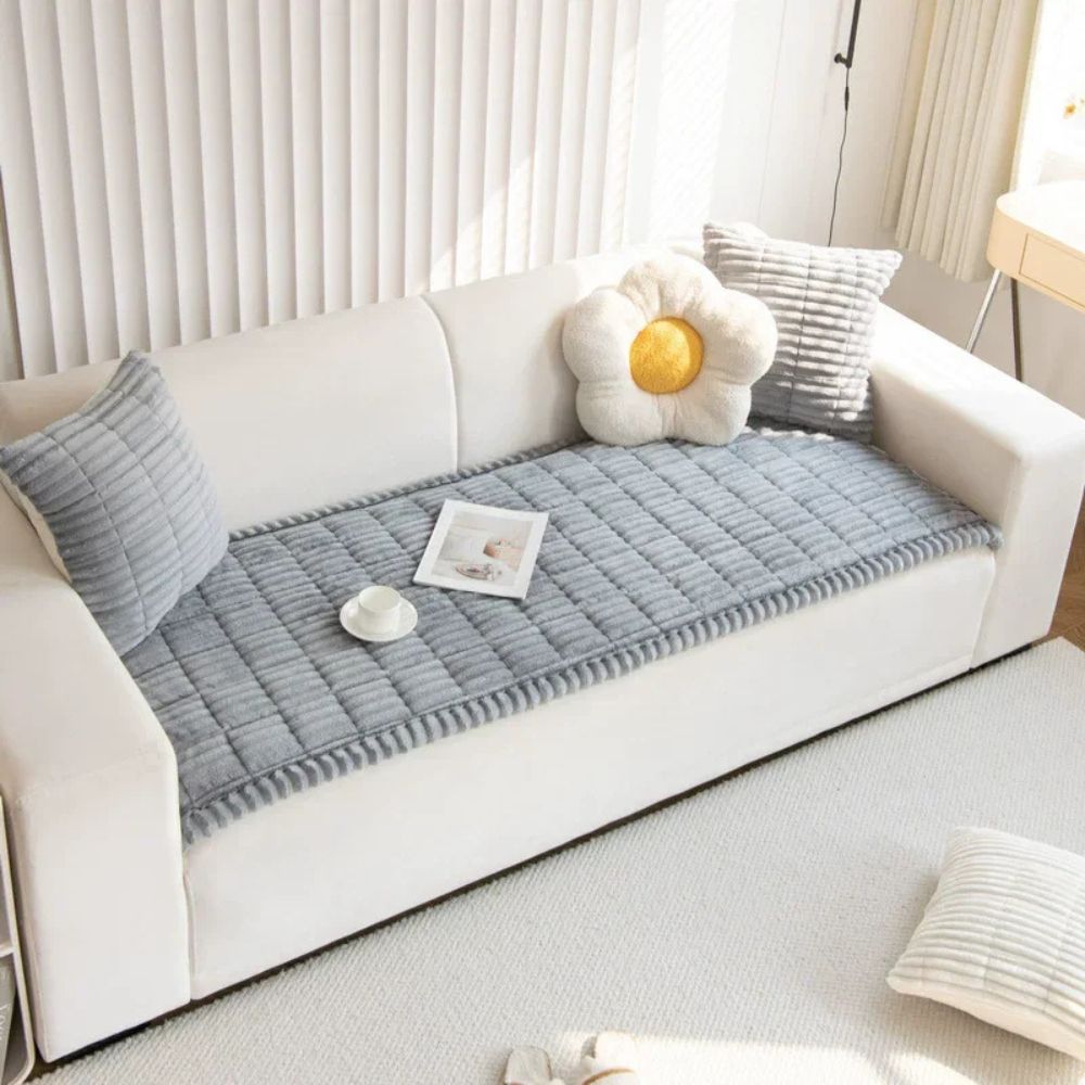 CozyWrap - Quilted Plush Sofa Cover