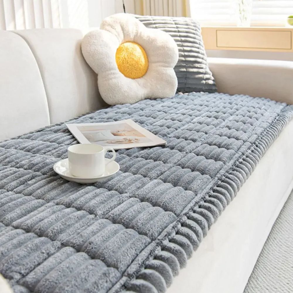 CozyWrap - Quilted Plush Sofa Cover