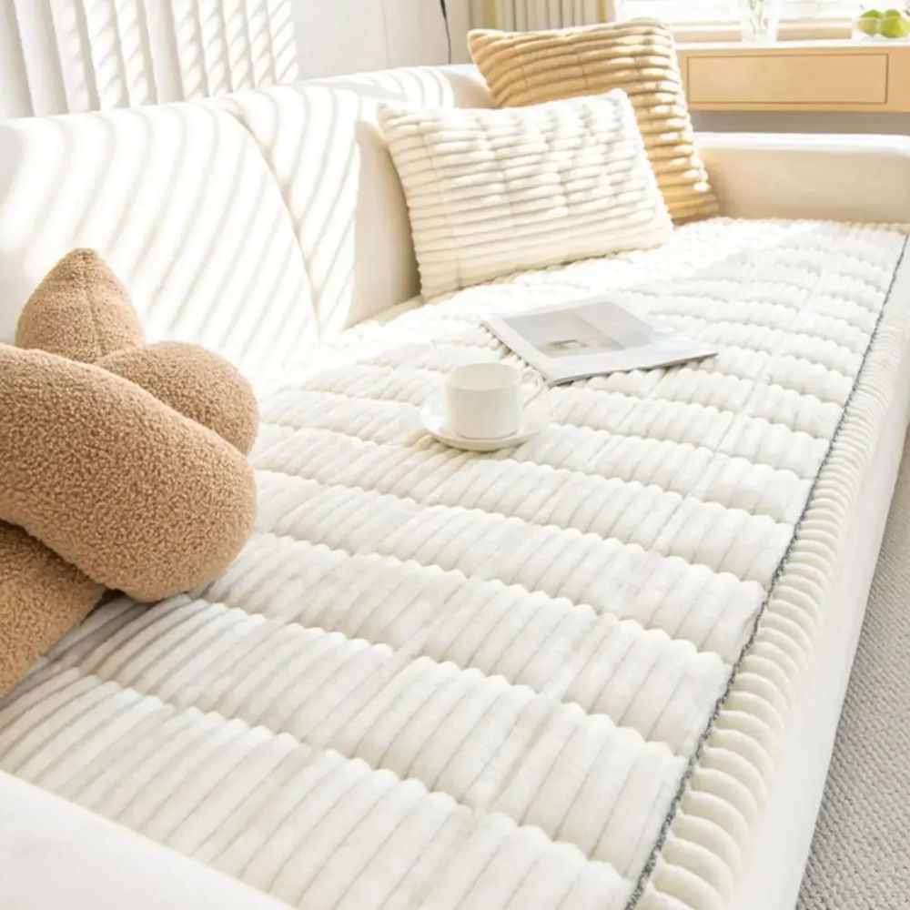 CozyWrap - Quilted Plush Sofa Cover