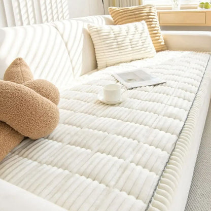 CozyWrap - Quilted Plush Sofa Cover