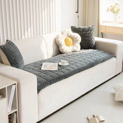 CozyWrap - Quilted Plush Sofa Cover
